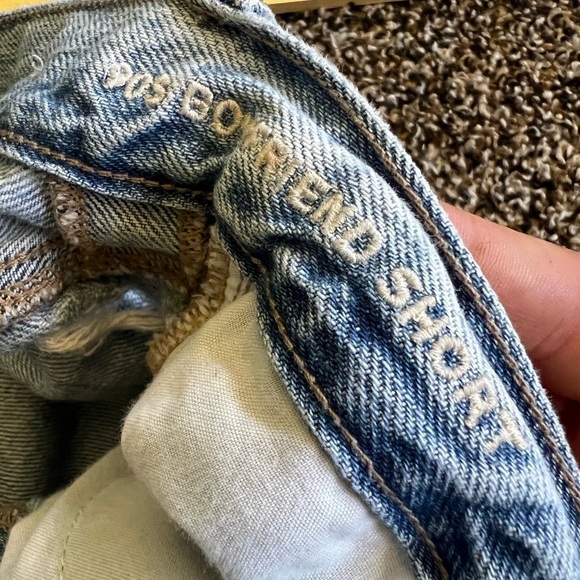 American Eagle Outfitters Distressed Blue Denim Shorts - Picture 2 of 6